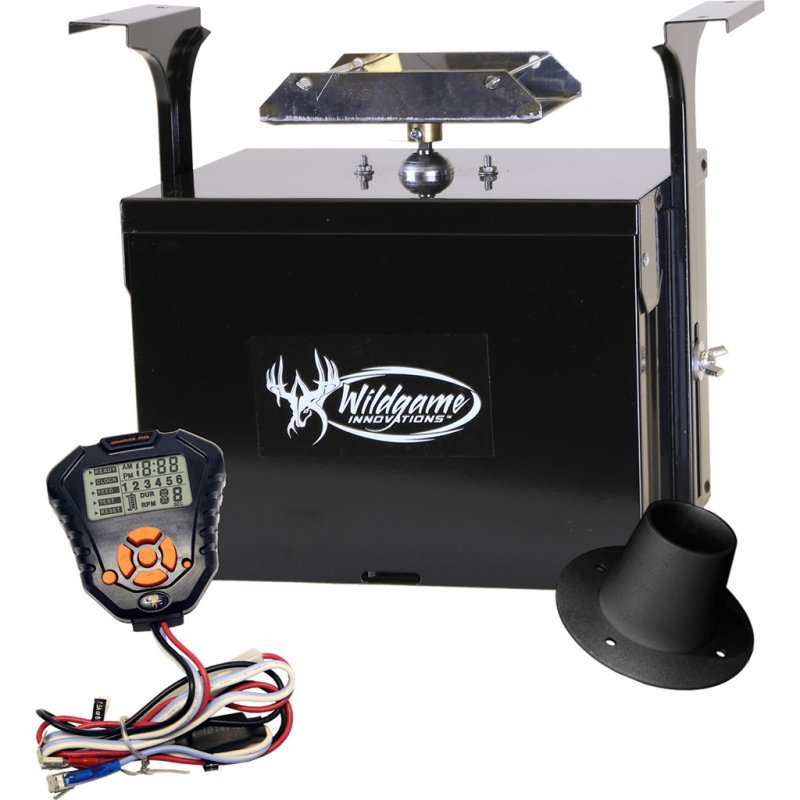 Wildgame Innovation WGIPU0020 Digital Feeder 12V 6 Feed Times Steel Spinner