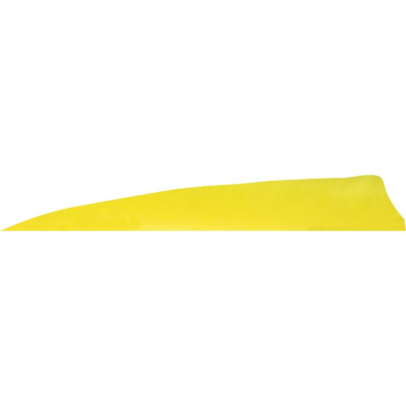 Gateway Shield 400LSSFY-50 Cut Feathers Flo Yellow 4in LW 50pk