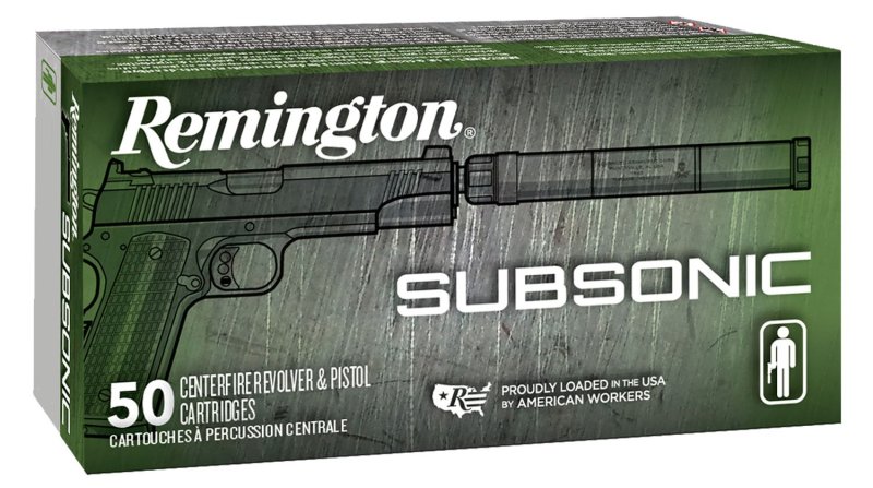Remington 28428 45 ACP 230 Grain FNEB 50 Rounds Subsonic Ammo