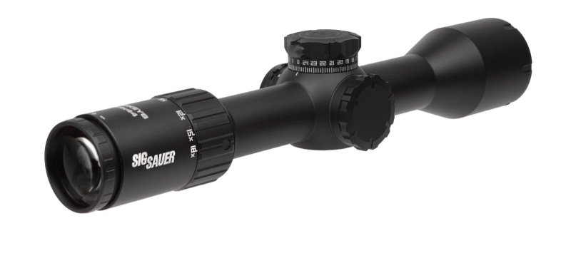 Sig Sauer SOW63116 Whiskey 6 MRAD Black Adjustable Scope