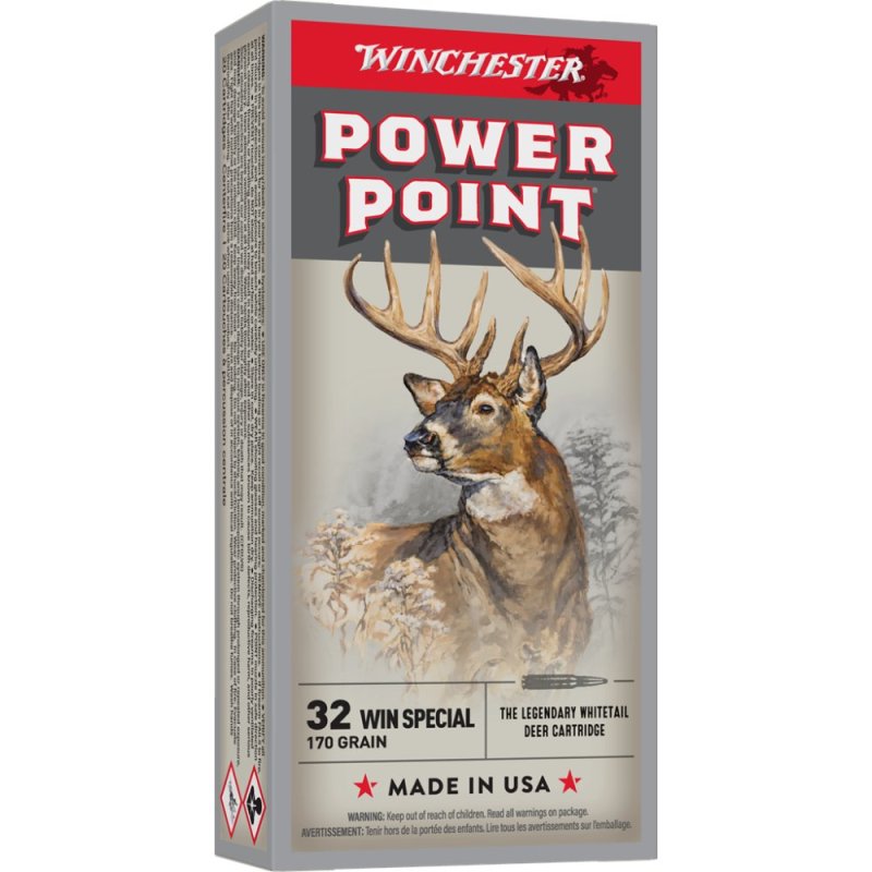 Winchester X32WS2 32 Win Special 170 gr Power-Point 20 Rounds Per Box