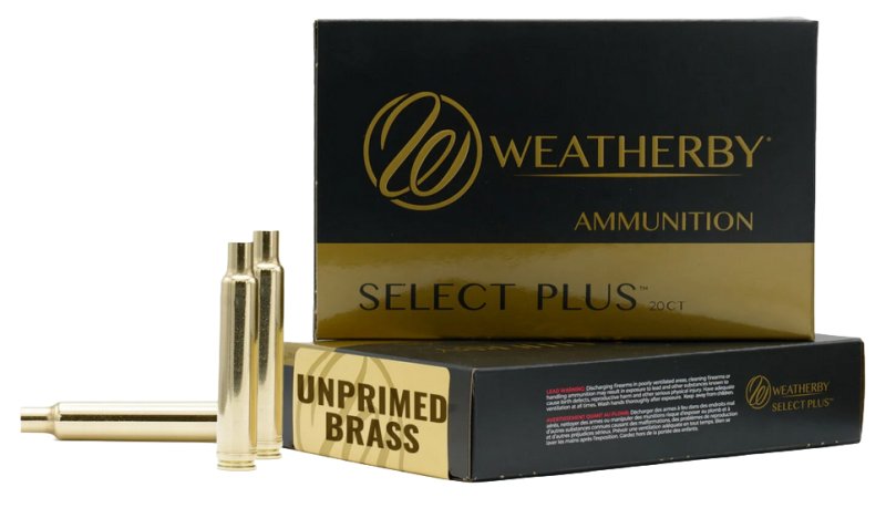 Weatherby BRASS25RPM 25 WBY RPM Unprimed Brass 20-Pack