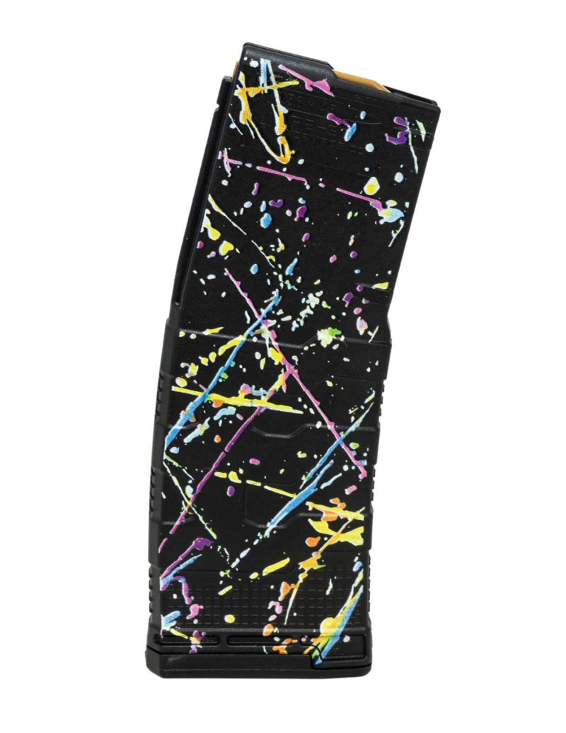 Amend2 556MOD3NEON30 AR-15 Magazine 5.56x45 30RD Poly Neon Splat