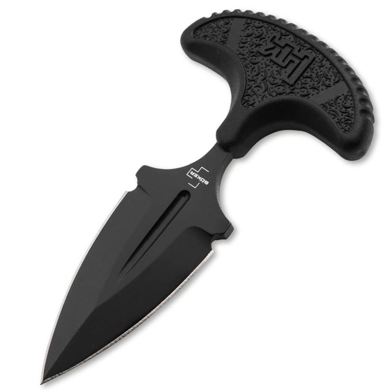 BOKER H&K FX02 2.5 DAGGER PLAIN BLACK/FRN
