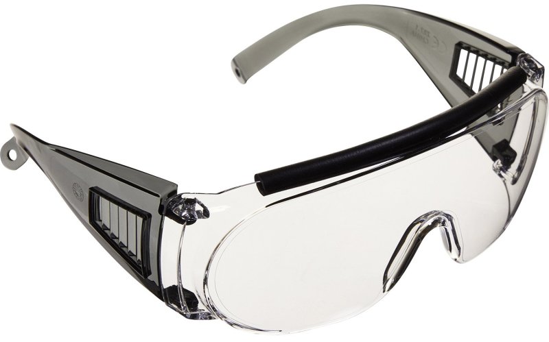Allen Company 2169 Fit-Over Glasses Clear Lens Gray Frame