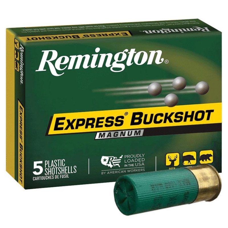 Remington Express Magnum Buckshot 12 Gauge 3.5" #00 1125 FPS 5 Rounds