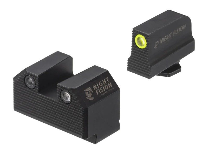 Night Fision GLK-003-220-227-YGZG Glock 43X MOS Tritium Sights Yellow Front