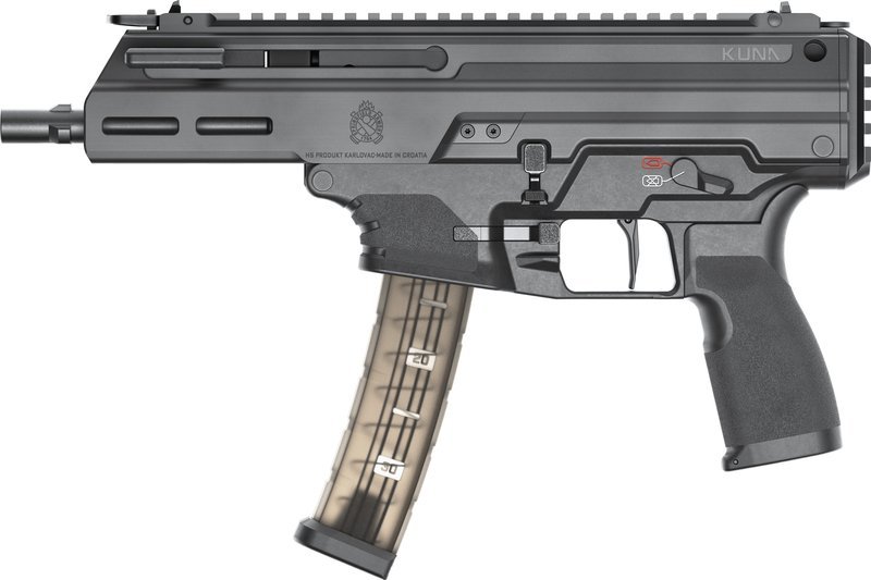Springfield KUNA Tri-Lug Handgun 9mm Luger 6.125'' Tri-Lug Barrel 30rd Magazines(2) w/Flip-Up Sights
