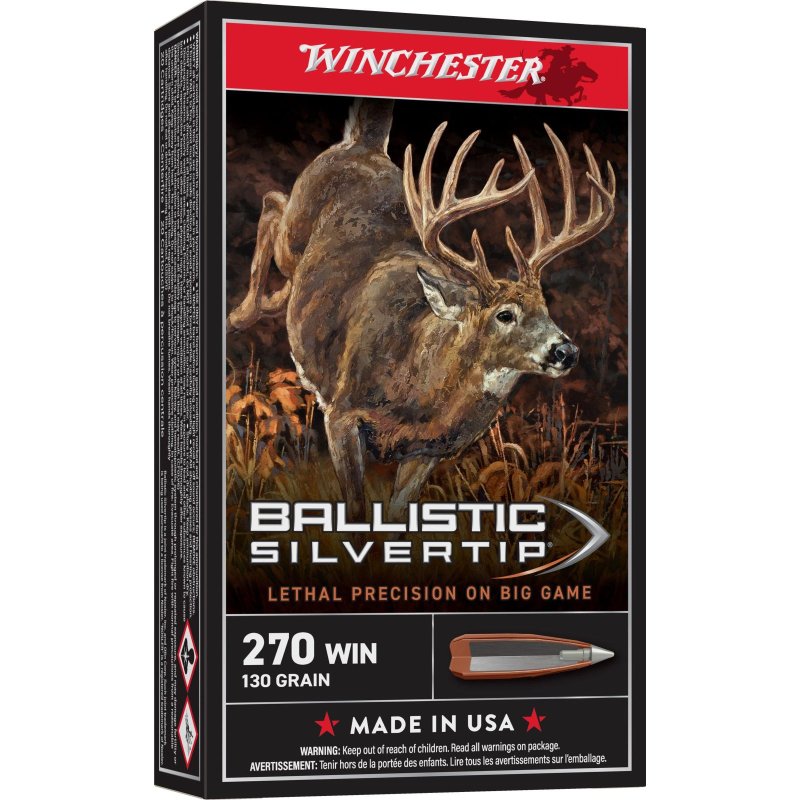 Winchester Supreme Ballistic Silvertip SBST270 270 Win 130Gr