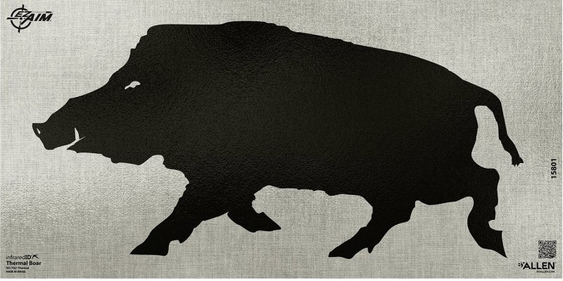 Allen Company 15801 EZ-Aim Thermal ID Boar Paper Target 24x12 Black/Gray