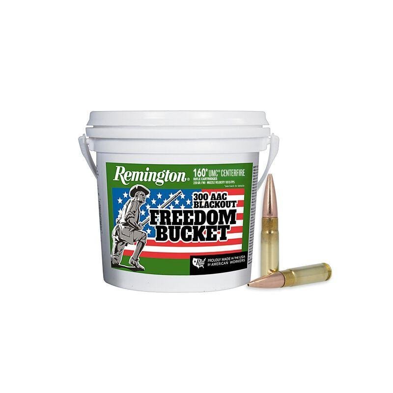 Remington Ammunition 20111 UMC Freedom Bucket 300 Blackout 220 gr 940 fps Open Tip Flat Base 160 Bx/4 Cs