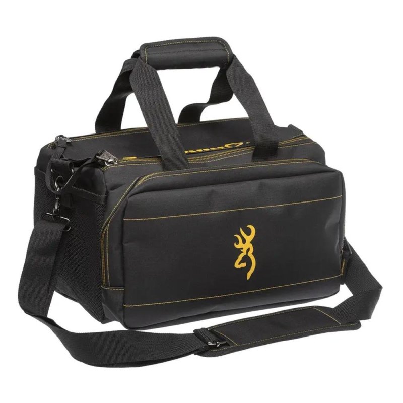 Browning 121095873 Black and Gold Mini Range Bag, Ripstop Polyester Shell