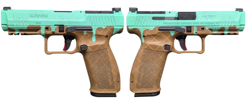 Canik METE SFT One Series 9mm 4.46 In Mint Choc Chip 18-Round