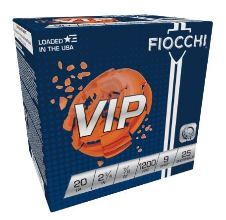 Fiocchi 20VIP9 Exacta Target 20Gauge 2.75In 9Shot 7/8oz 25Ct