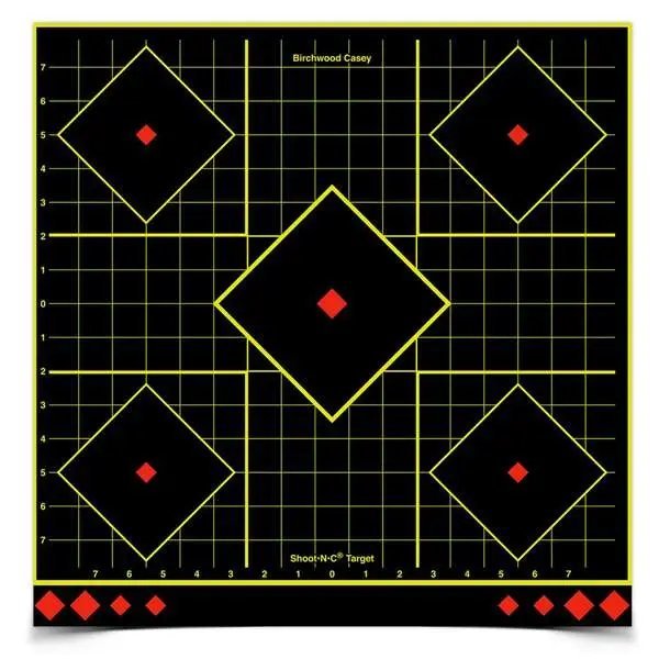 Birchwood Casey Shoot-N-C Sight-In 5-Diamond Self-Adhesive 34175 5 Pack