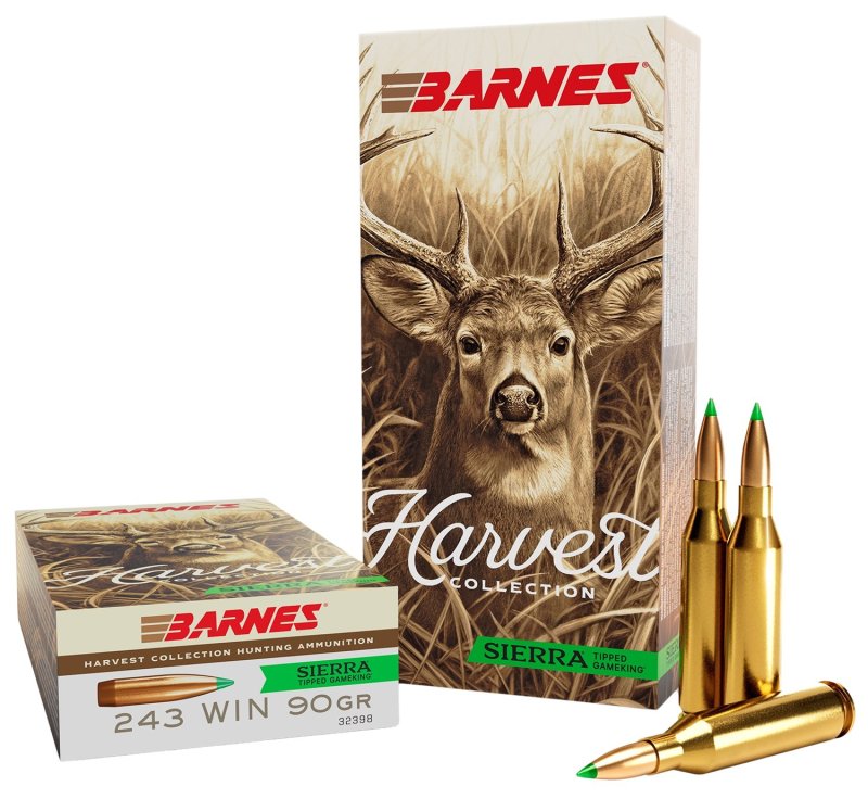 Barnes Bullets Harvest .243 Win 90Gr Sierra Tipped GameKing 20 Box 32398