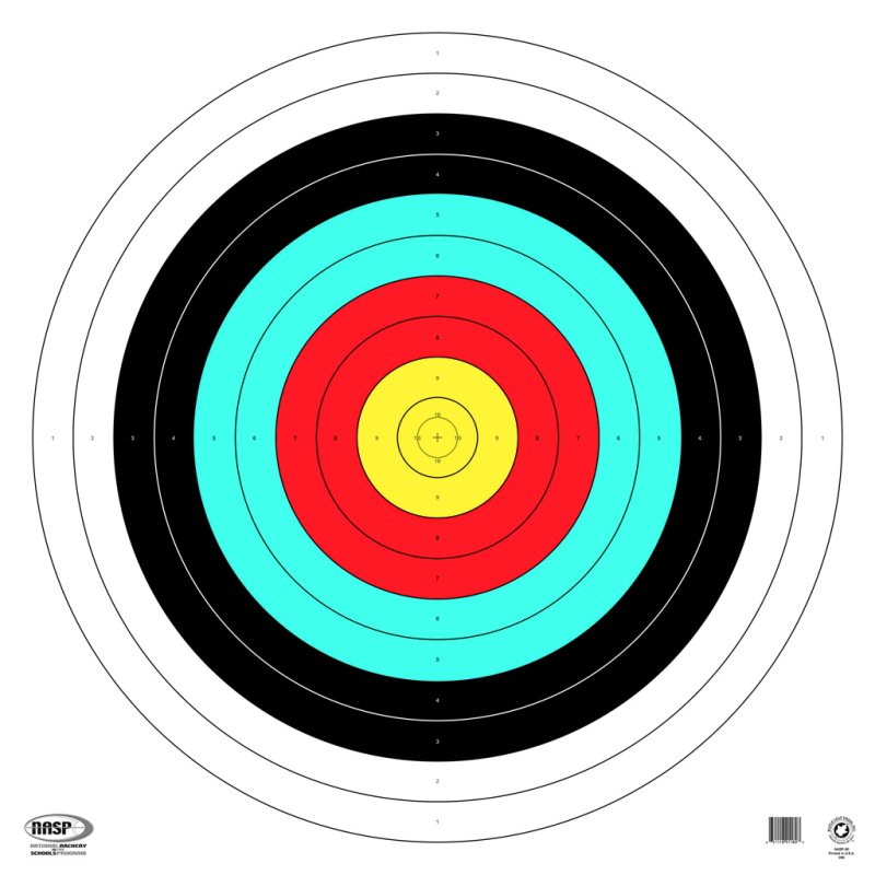 Maple Leaf Press NASP TA-80 80cm Target 25pk 100lb Tag Stock