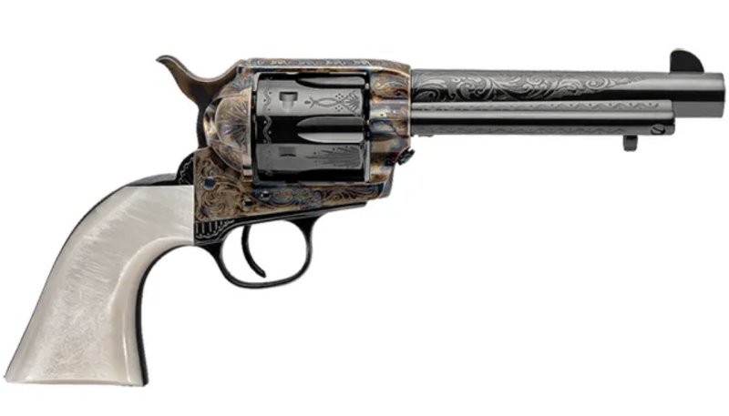 UBERTI Outlaws & Lawmen 1873 Cattleman Dalton 357 Mag 5.5" 6rd Revolver | Engraved Case Hardened