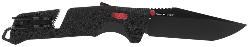 SOG Trident AT SOG11120441 3.7" Tanto D2 Steel Blade Black/Red Handle