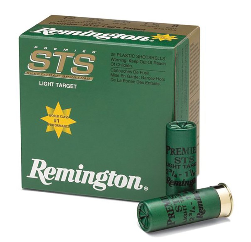 Remington Premier STS 20116 Green, Sporting Clays Target Load, 12 Gauge, 2.75 Inch, 1 1/8 oz, 9 Shot, 250 Rounds