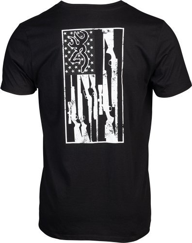 Browning SS T-SHIRT BROWNING LEGACY FLAG BLACK