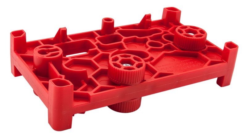 Apex Tactical 104001 Red Polymer Armorer's Block for Pistols, 7-Inch