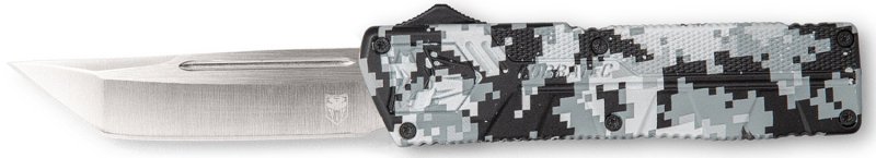 CobraTec WDCCTLETNS 3.25" D2 Steel Tanto OTF Knife Winter Digi Camo