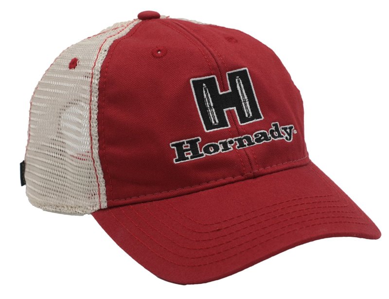 Hornady 99231 Mesh Snapback Cap Red/White OSFA Adjustable Hat