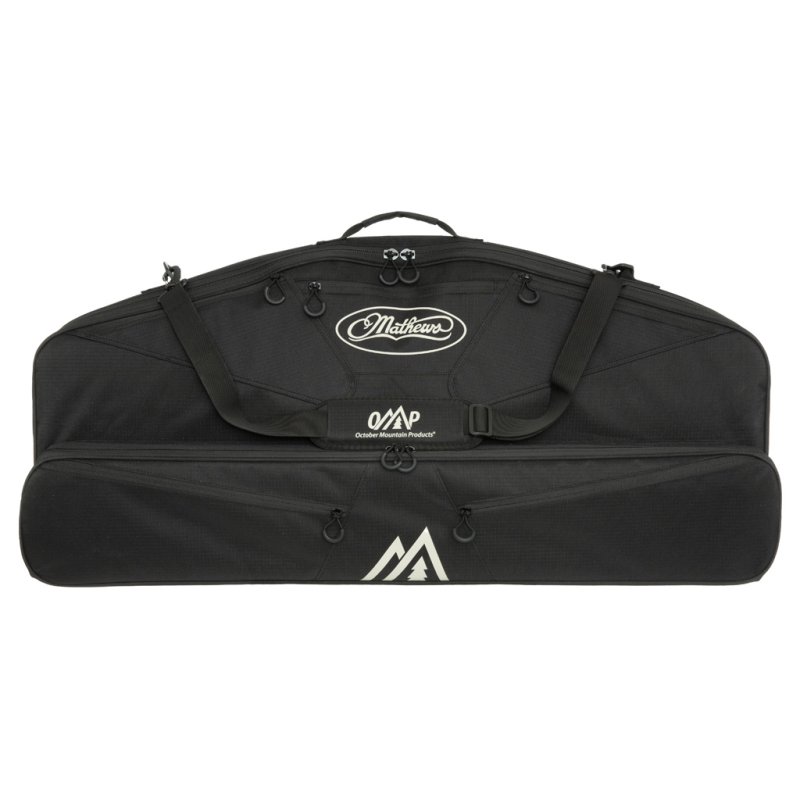 October Mountain 810096081346 Blackout Bow Case 40in Black Ripstop Shell