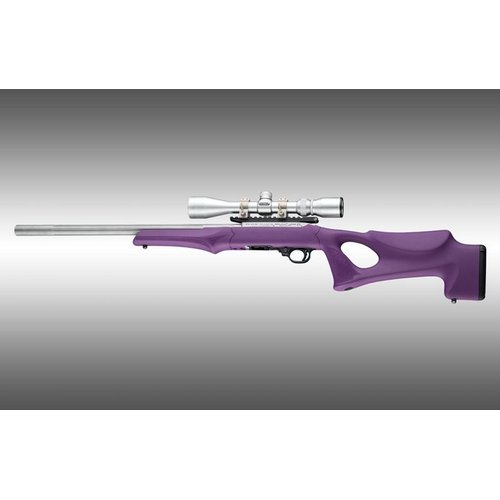 Hogue Ruger 10-22 Thumbhole OverMolded Stock Purple .920