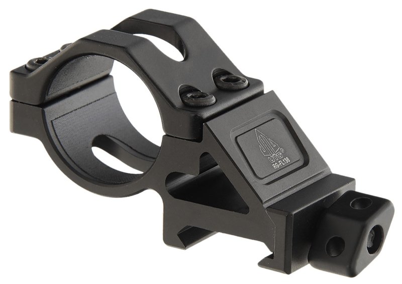UTG RGFL138 Angled Offset Low Pro Ring Mount for 1"/20mm Light Device