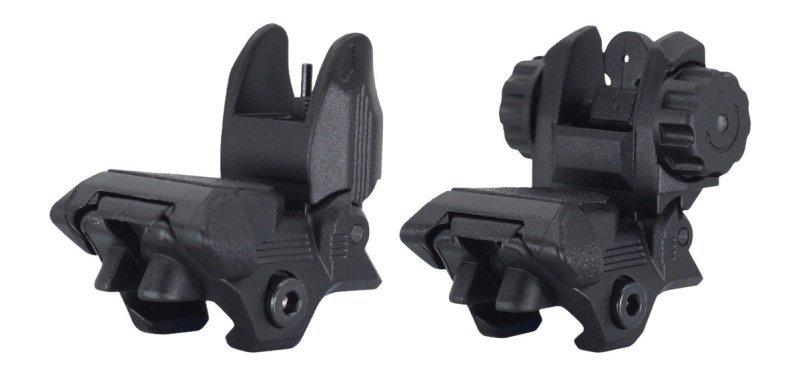 JE Machine TS-PS22B Flip Up F/R Sight Poly