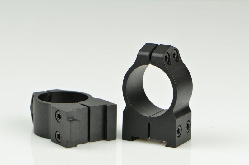 Warne 1BM CZ 550 Maxima Matte Black 1" Medium 0 MOA Scope Rings