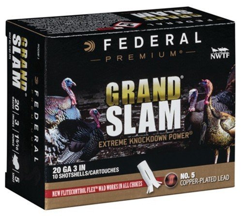 Federal Premium Grand Slam 20 Gauge 3 In 1 5/16 oz #5 Shot 10 Rounds