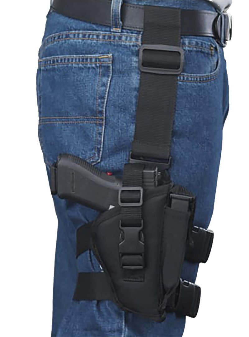 Bulldog WTAC8R Tactical Leg Holster Black Right Hand 3.5-5 In Barrel