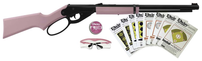 Daisy Lever Action Carbine Shooting Fun Starter Kit Pink 994999-403