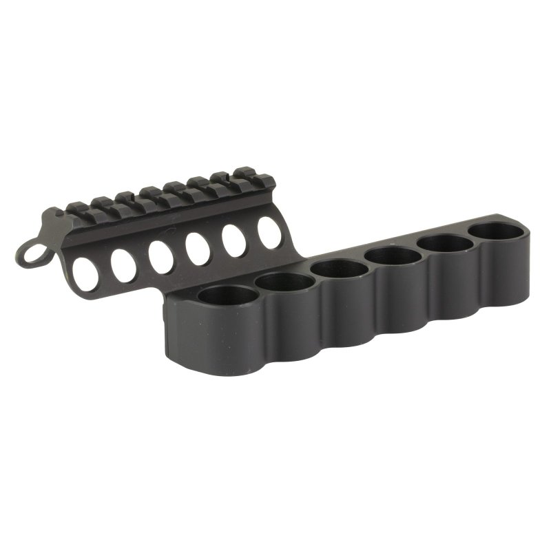 Mesa Tactical SureShell 94270 6-Shell Side Saddle Rail Aluminum Black