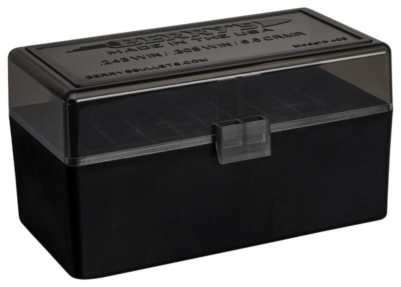 Berry's Ammo Box #409 - .243/.308 cal 50/rd Smoke/Black