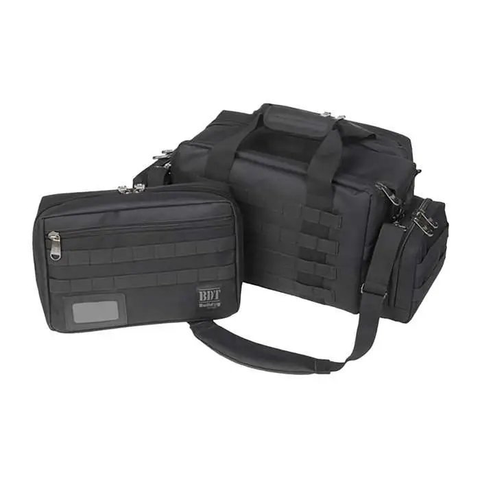 Bulldog BDT930B Tactical Black XL Range Bag 9"x22"x18" MOLLE Pouches