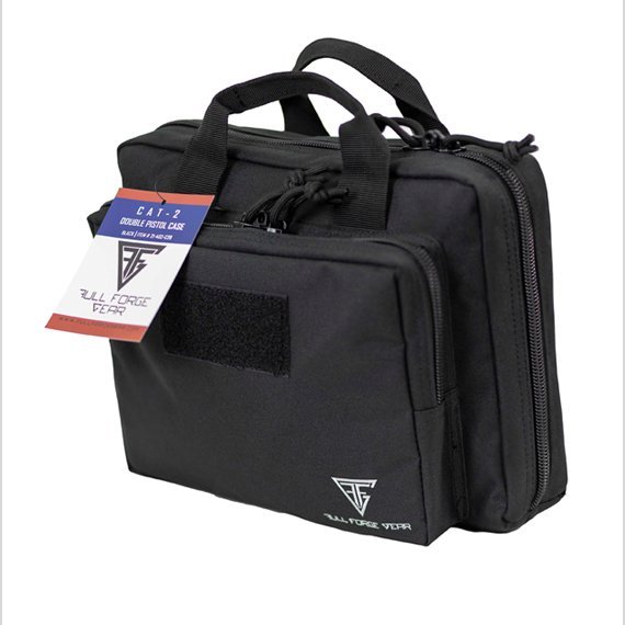Full Forge Gear Cat-2 Double Pistol Case Black