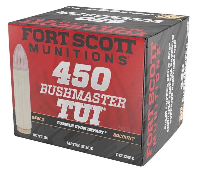 Fort Scott 450BM250SCV 450 Bushmaster 250gr Solid Copper TUI 20/Box