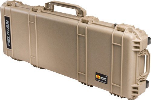 Pelican 1720 Protector Case Tan 45 in Wheels 3 Piece Foam