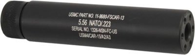 Guntec 5.5FAKE-AR AR15 Fake Suppressor 5.5" 1/2x28 Black Anodized