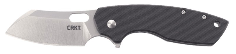 CRKT Pilar Large 2.67" Satin Blade Black G10 Handle Folding Knife