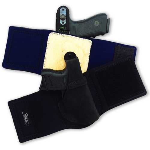 Galco AL286B Ankle Lite Holster RH Leather Black for Glock 26/27/33
