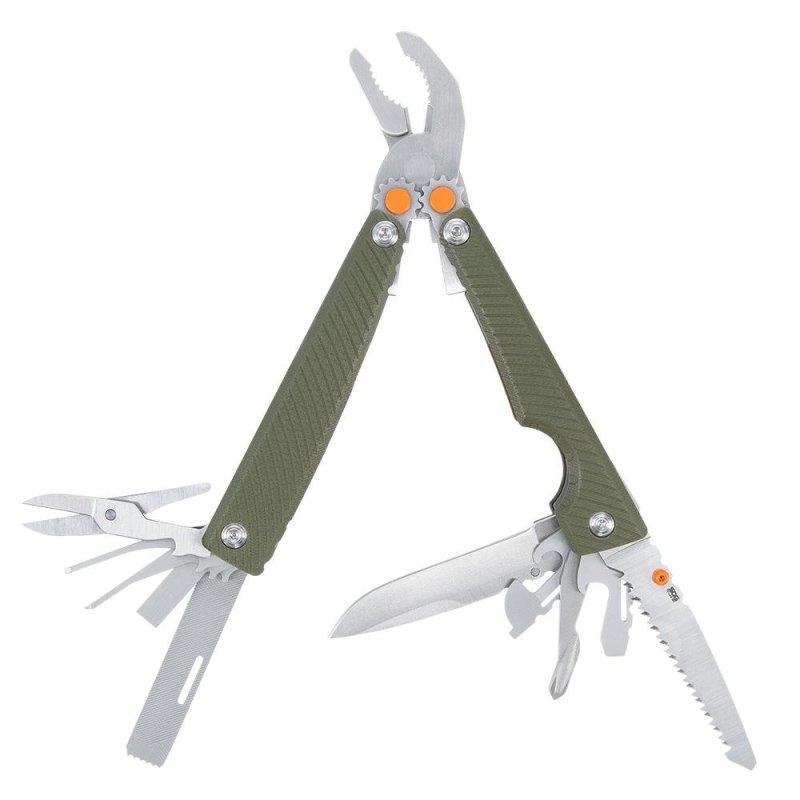 SOG Tellus Multi-Tool OD Green 16-Function Pocket Stainless Steel