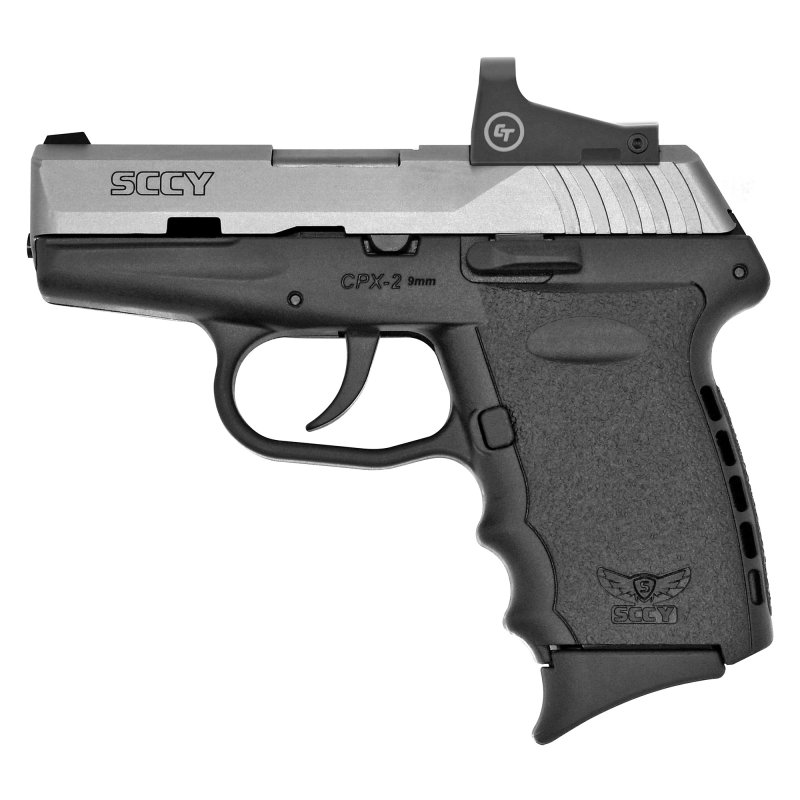 SCCY CPX-2RD 9mm Pistol Black/Stainless CPX-2TTRD