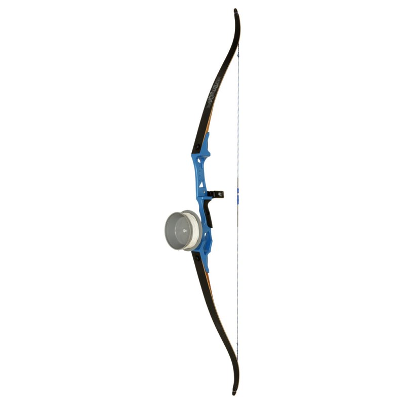 Fin-Finder Bank Runner 58In 35lb Right-Hand Recurve Bow Blue