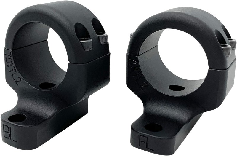 DNZ 701TL2 Game Reaper 2 Scope Mount/Ring Combo Matte Black 1" Aluminum