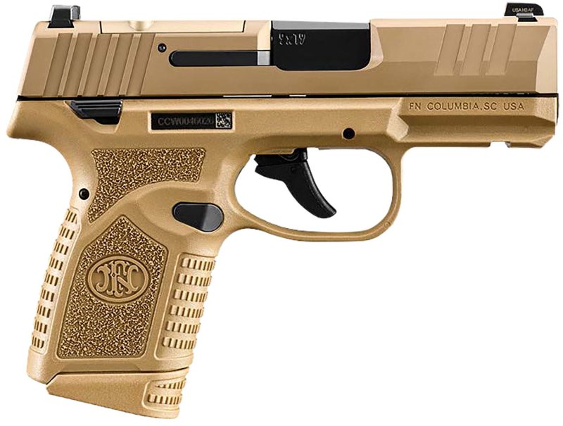 FNH 66-101423 Reflex 9mm Pistol 10+1 Tritium Sights FDE Polymer Rail